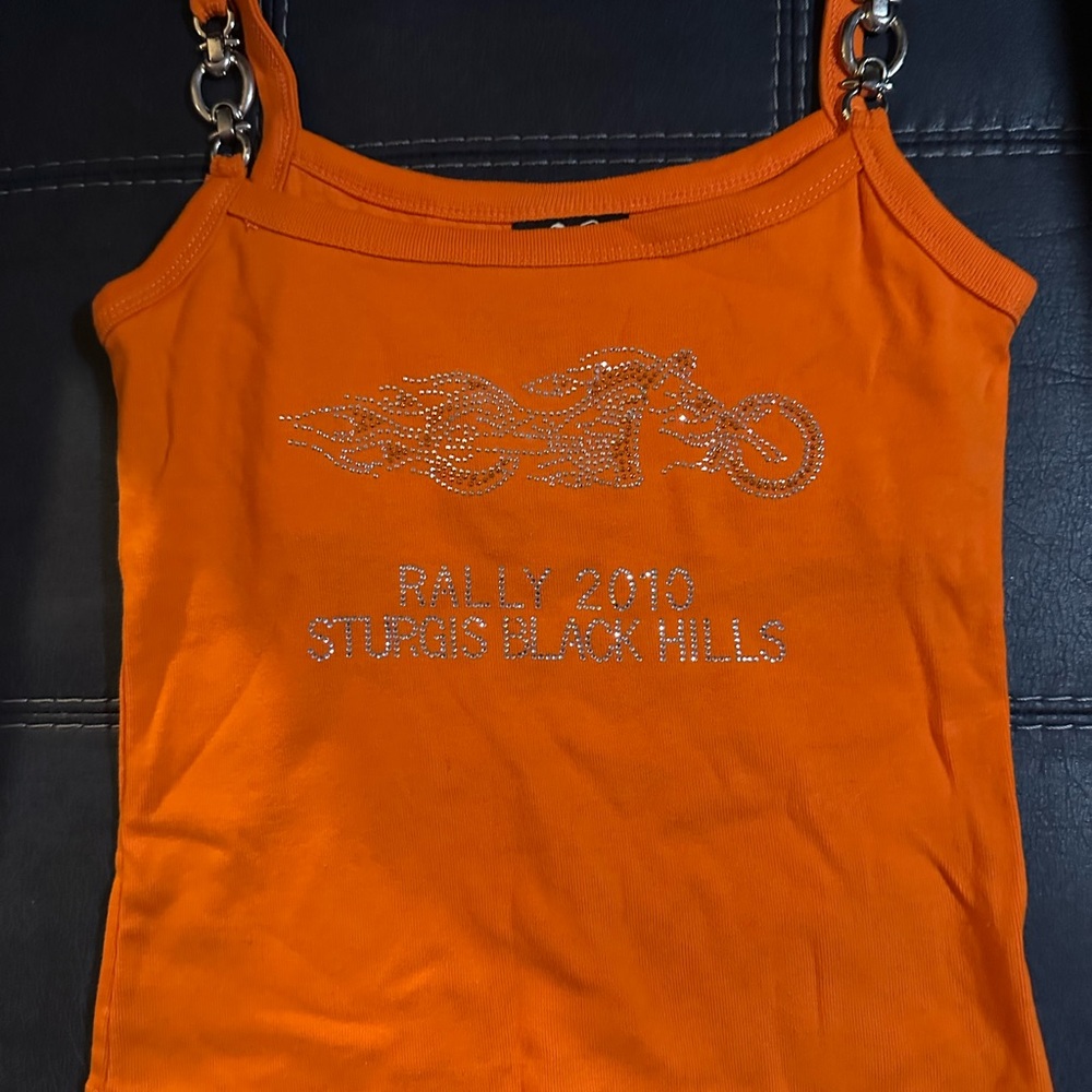 VINTAGE Harley Davidson Rally 2010 Sturgis Black Hills Tank Top